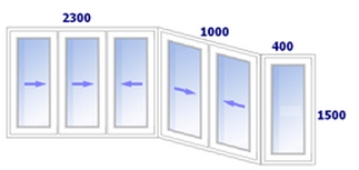 схема теплого остекления балкона п-44