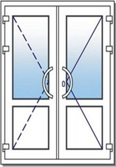 схема входной штульповой двери